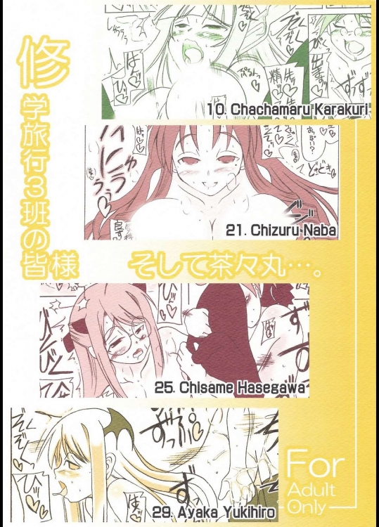 修学旅行3班の皆様 そして茶々丸…。          