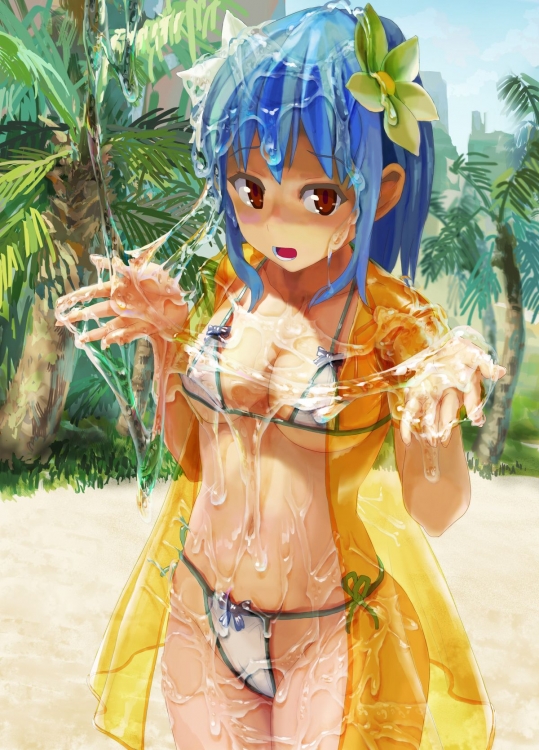 【巨乳】【スライム】エロ画像集