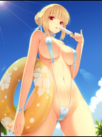 サイズの小さい目のやり場に困るドキドキ水着13